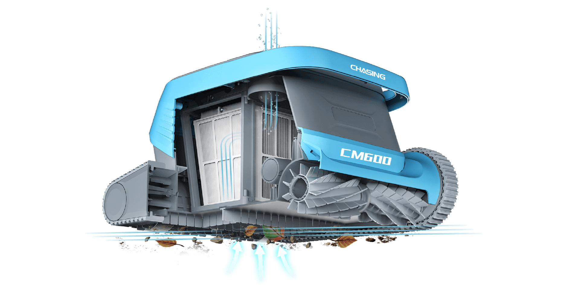 CHASING CM600 - 堆積物を持ち上げるのを避けるための全体的な流体力学的設計