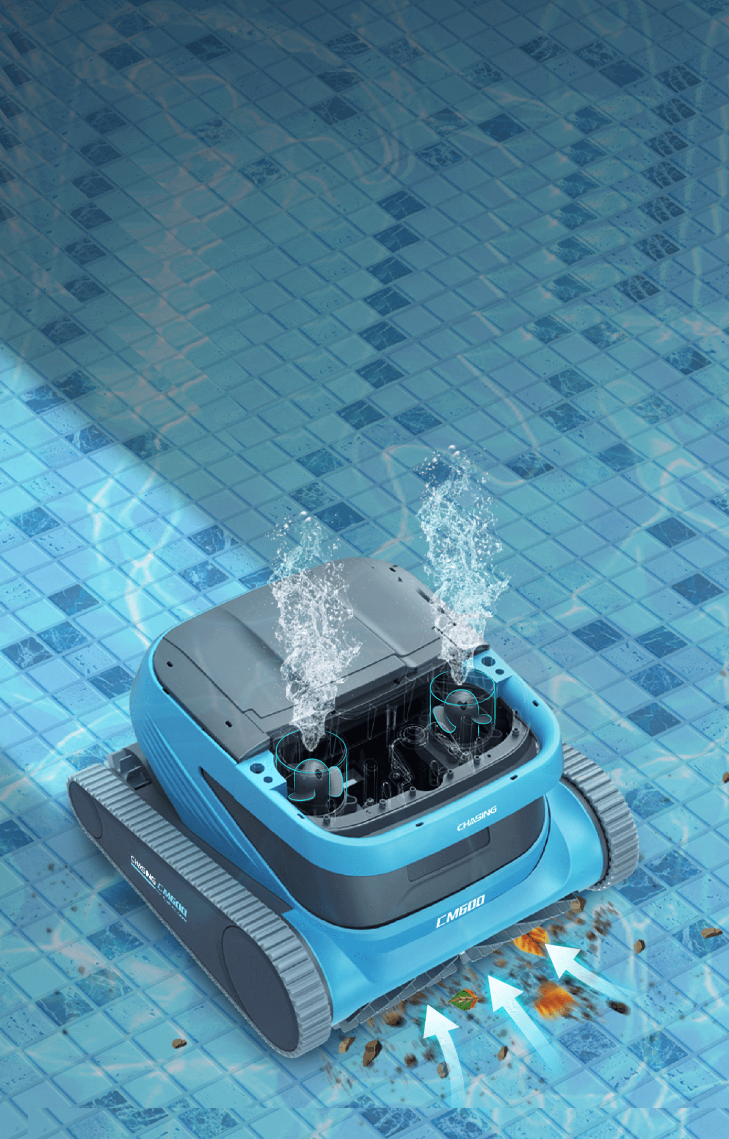 CHASING CM600 - Dual Suction Pumps for Guaranteed Cleaning Performance