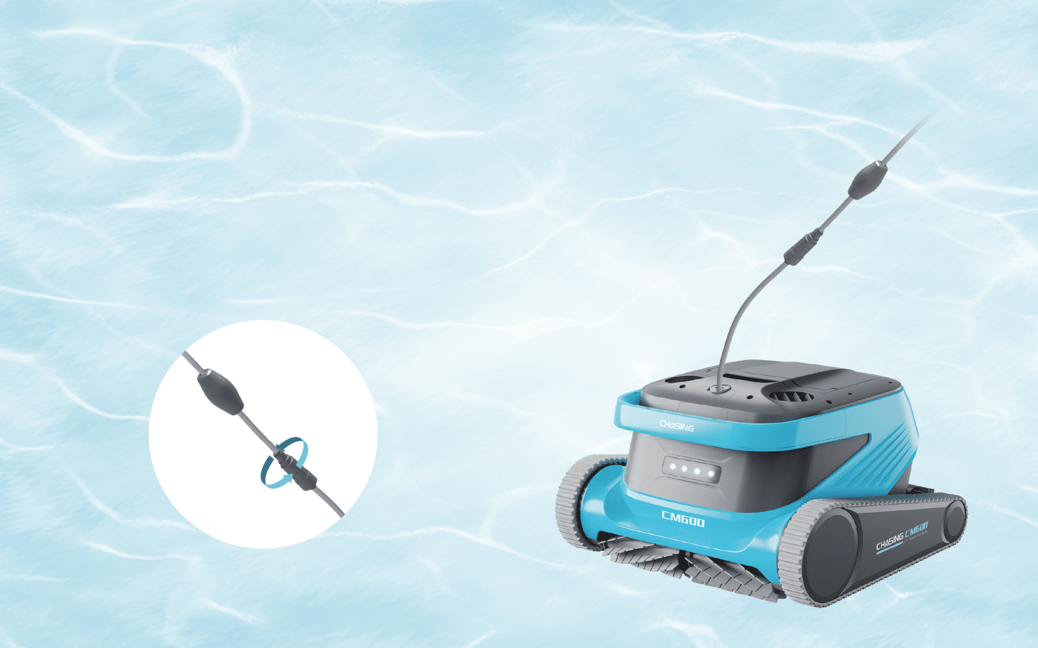 CHASING CM600 - Anti-tangle Design Greatly Reduces the Chance of Cable Tangling