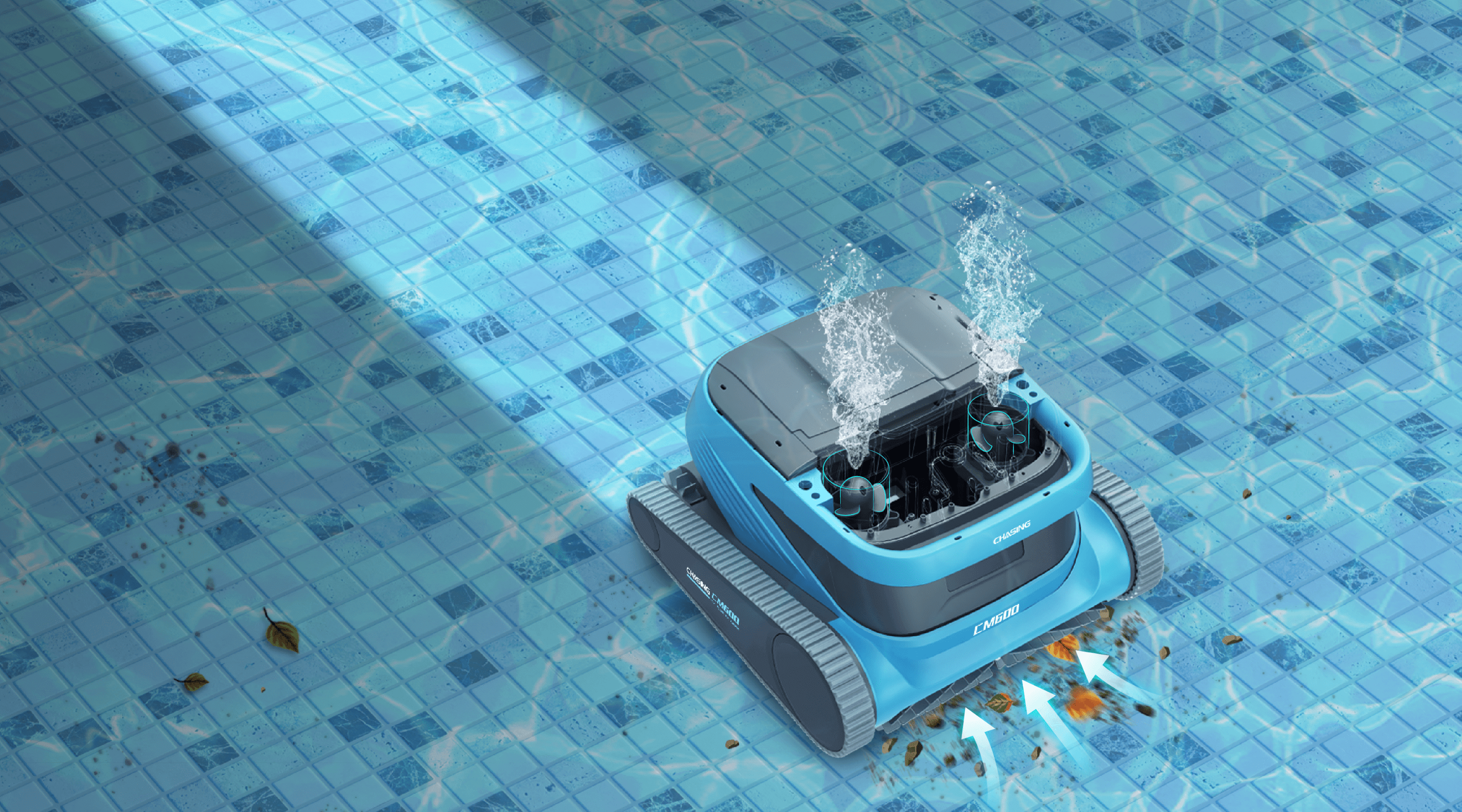 CHASING CM600 - Dual Suction Pumps for Guaranteed Cleaning Performance