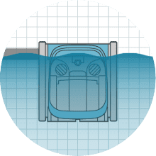 À LA CHAQUE DU CM600 - Brosses actives doubles pour une capacité de nettoyage élevée - 3