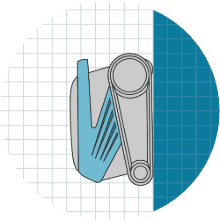 À LA CHAQUE DU CM600 - Brosses actives doubles pour une capacité de nettoyage élevée - 2